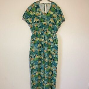 World Market Tropical Print Maxi Dress